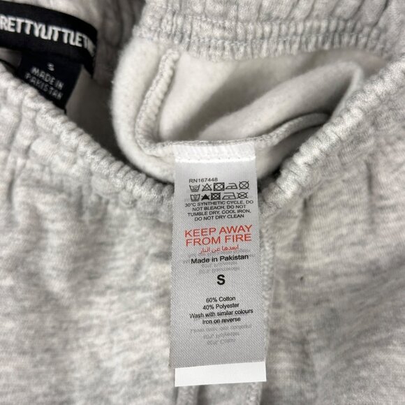 PrettyLittleThing Womens Casual Cuffed Joggers L.Grey Sz S Front Pockets NWT - Picture 9 of 10